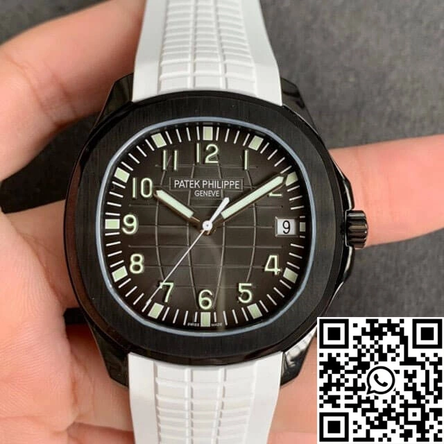 Patek Philippe Aquanaut PP5167 ZF Factory DLC White Rubber Strap