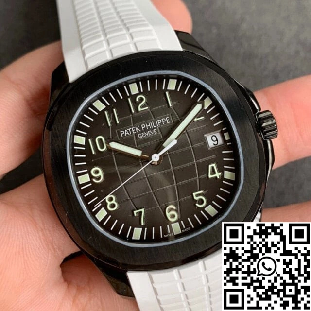 Patek Philippe Aquanaut PP5167 ZF Factory DLC White Rubber Strap