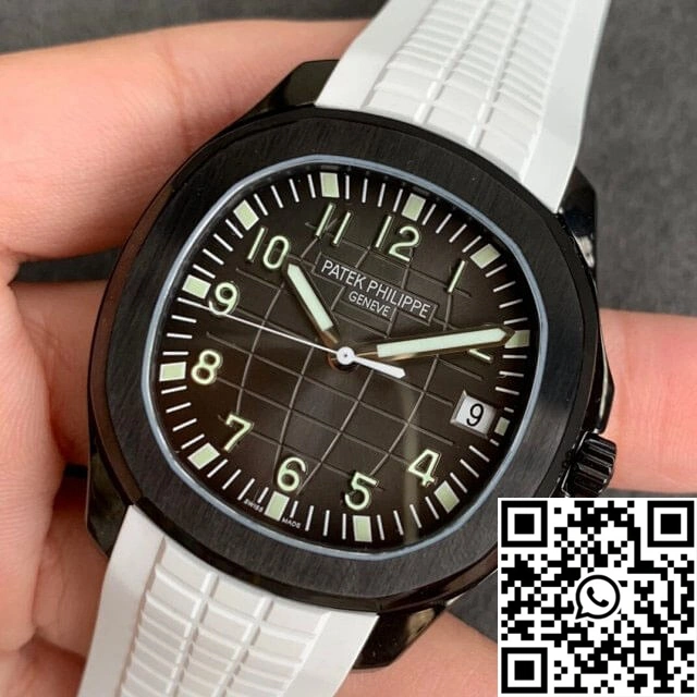Patek Philippe Aquanaut PP5167 ZF Factory DLC White Rubber Strap
