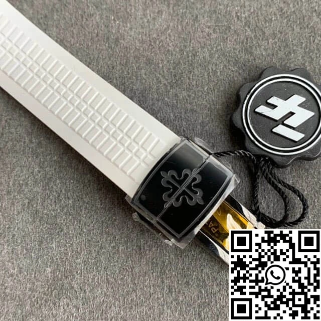 Patek Philippe Aquanaut PP5167 ZF Factory DLC White Rubber Strap