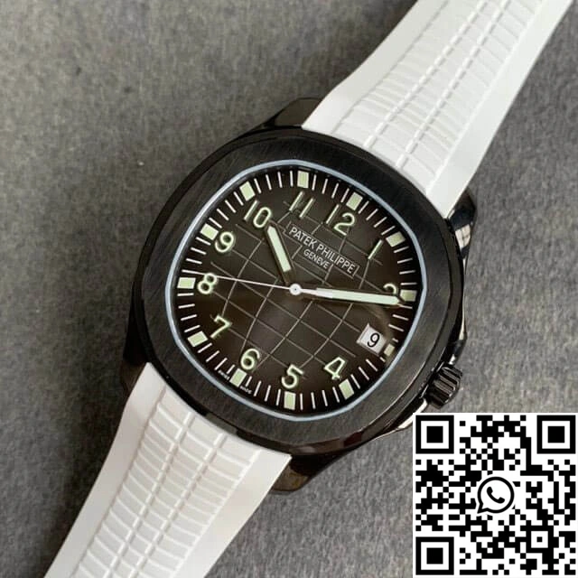 Patek Philippe Aquanaut PP5167 ZF Factory DLC White Rubber Strap