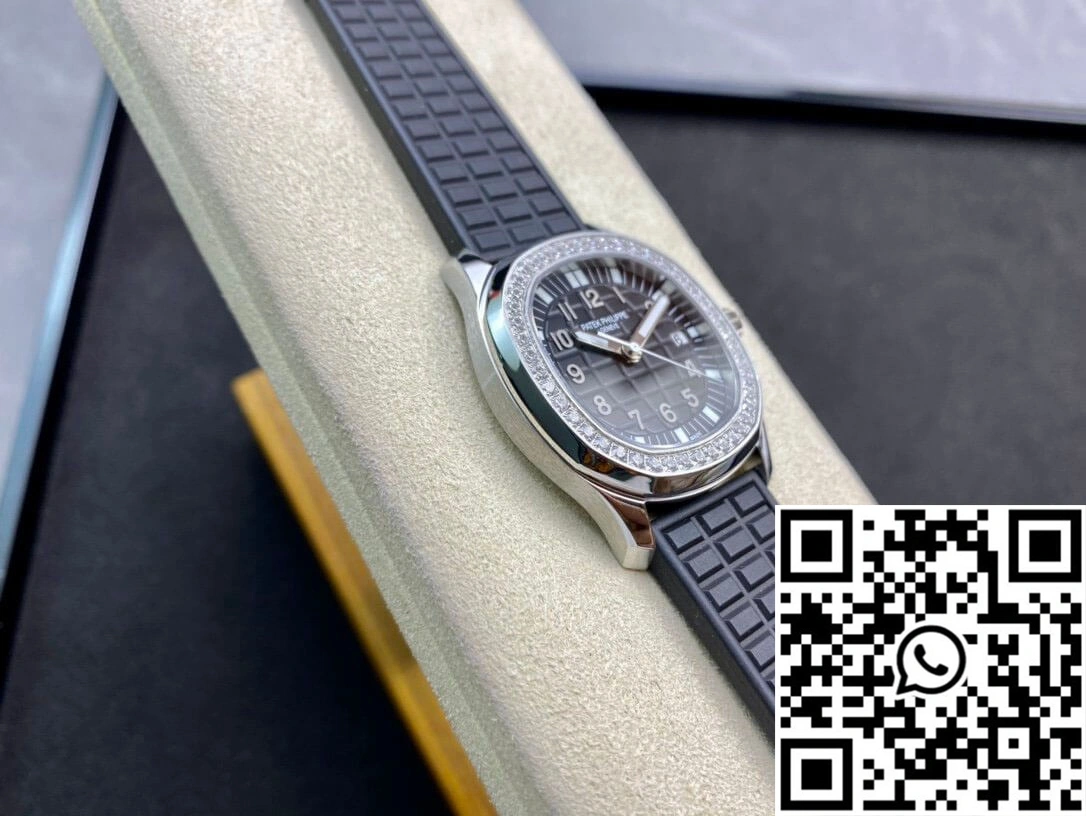 Patek Philippe Aquanaut Quartz Ladies 5067A-001 PPF Factory Diamond-set Bezel