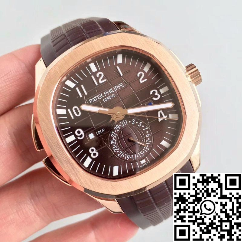 Patek Philippe Aquanaut Travel Time 5164R-001 Rose Gold Chocolate Dial