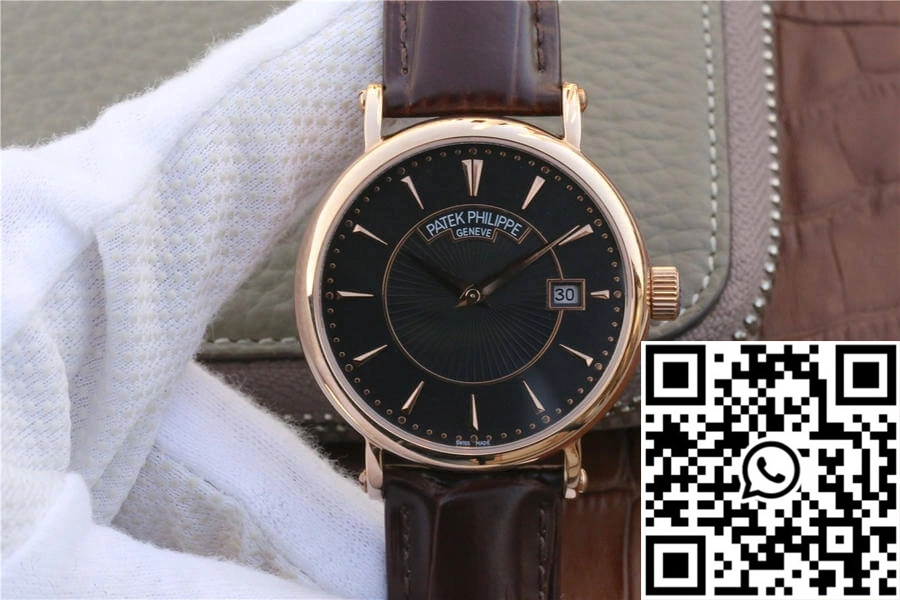 Patek Philippe Calatrava ZF Factory Rose Gold Black Dial