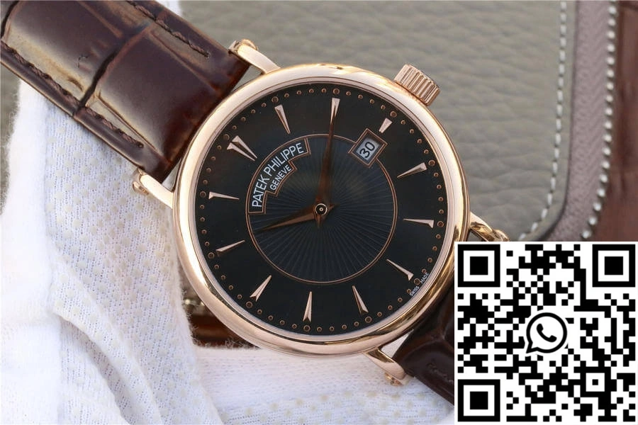 Patek Philippe Calatrava ZF Factory Rose Gold Black Dial
