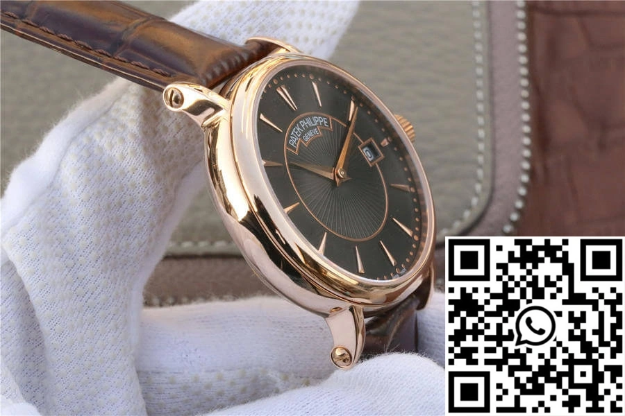Patek Philippe Calatrava ZF Factory Rose Gold Black Dial