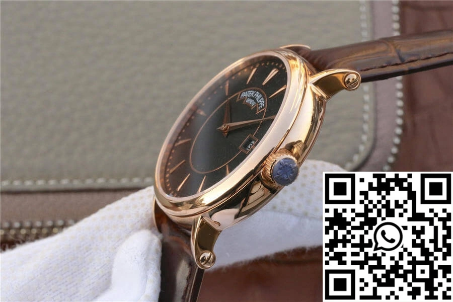 Patek Philippe Calatrava ZF Factory Rose Gold Black Dial