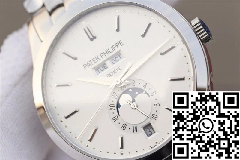 Patek Philippe Complications Annual Calendar 5396G KM Factory Steel Strap White Dial