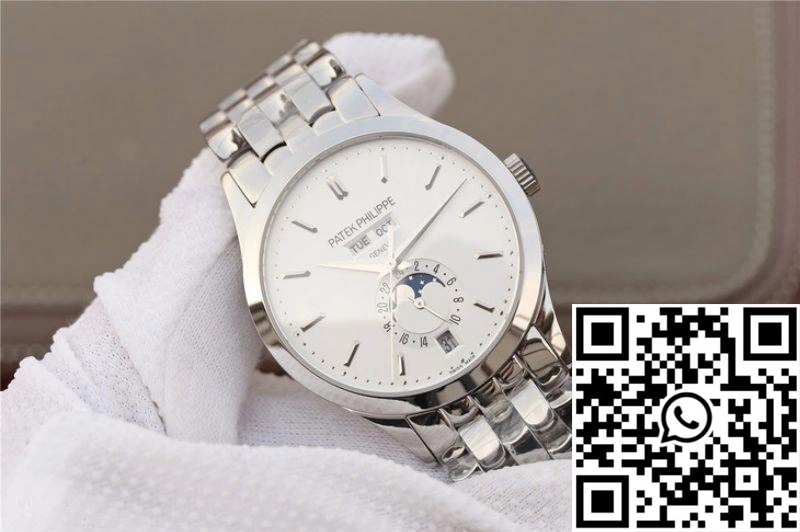 Patek Philippe Complications Annual Calendar 5396G KM Factory Steel Strap White Dial