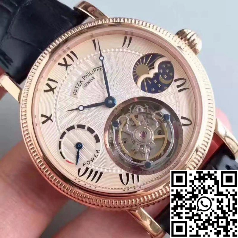 Patek Philippe Moonphase Tourbillon 18K Rose Gold Dial