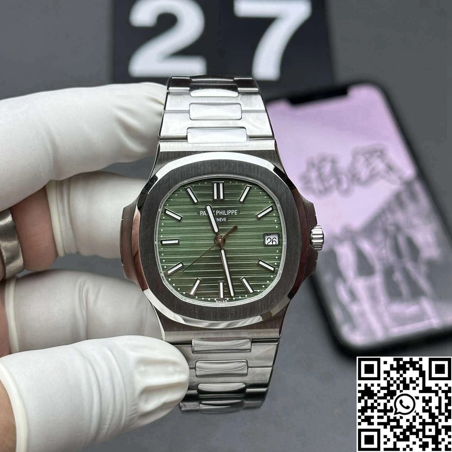 Patek Philippe Nautilus 5711-014 3K Factory Green Dial