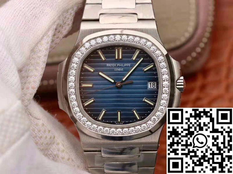 Patek Philippe Nautilus 5711 PF Factory Diamond Bezel Blue Dial