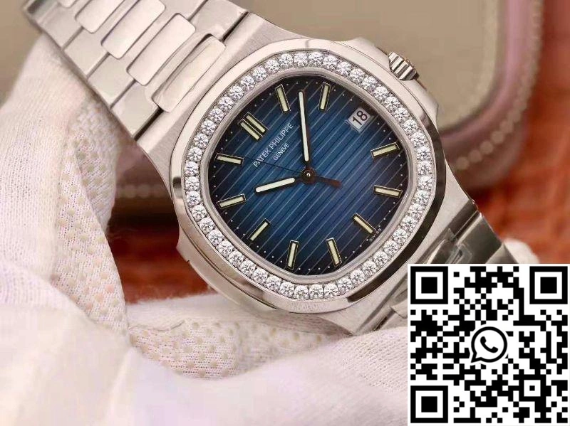 Patek Philippe Nautilus 5711 PF Factory Diamond Bezel Blue Dial