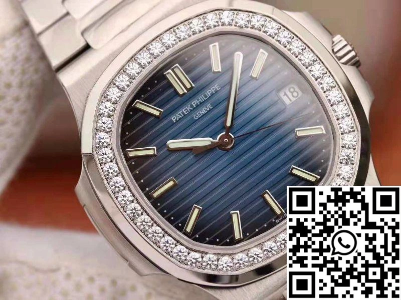 Patek Philippe Nautilus 5711 PF Factory Diamond Bezel Blue Dial