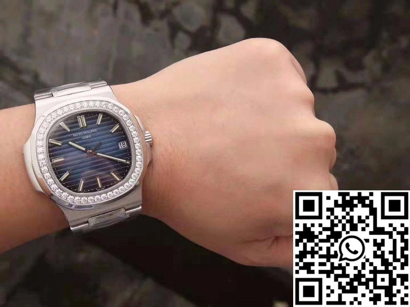 Patek Philippe Nautilus 5711 PF Factory Diamond Bezel Blue Dial