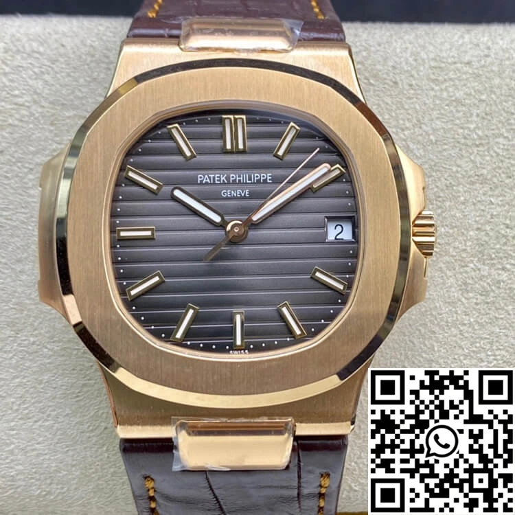 Patek Philippe Nautilus 5711R 3K Factory Rose Gold Grey Dial