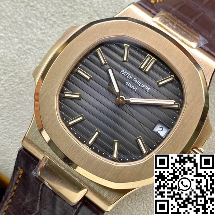 Patek Philippe Nautilus 5711R 3K Factory Rose Gold Grey Dial