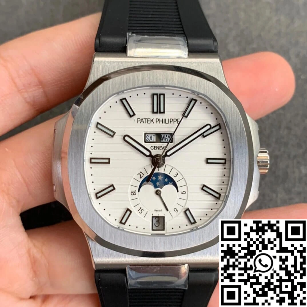 Patek Philippe Nautilus 5726 Moonphase GR Factory V2 White Dial