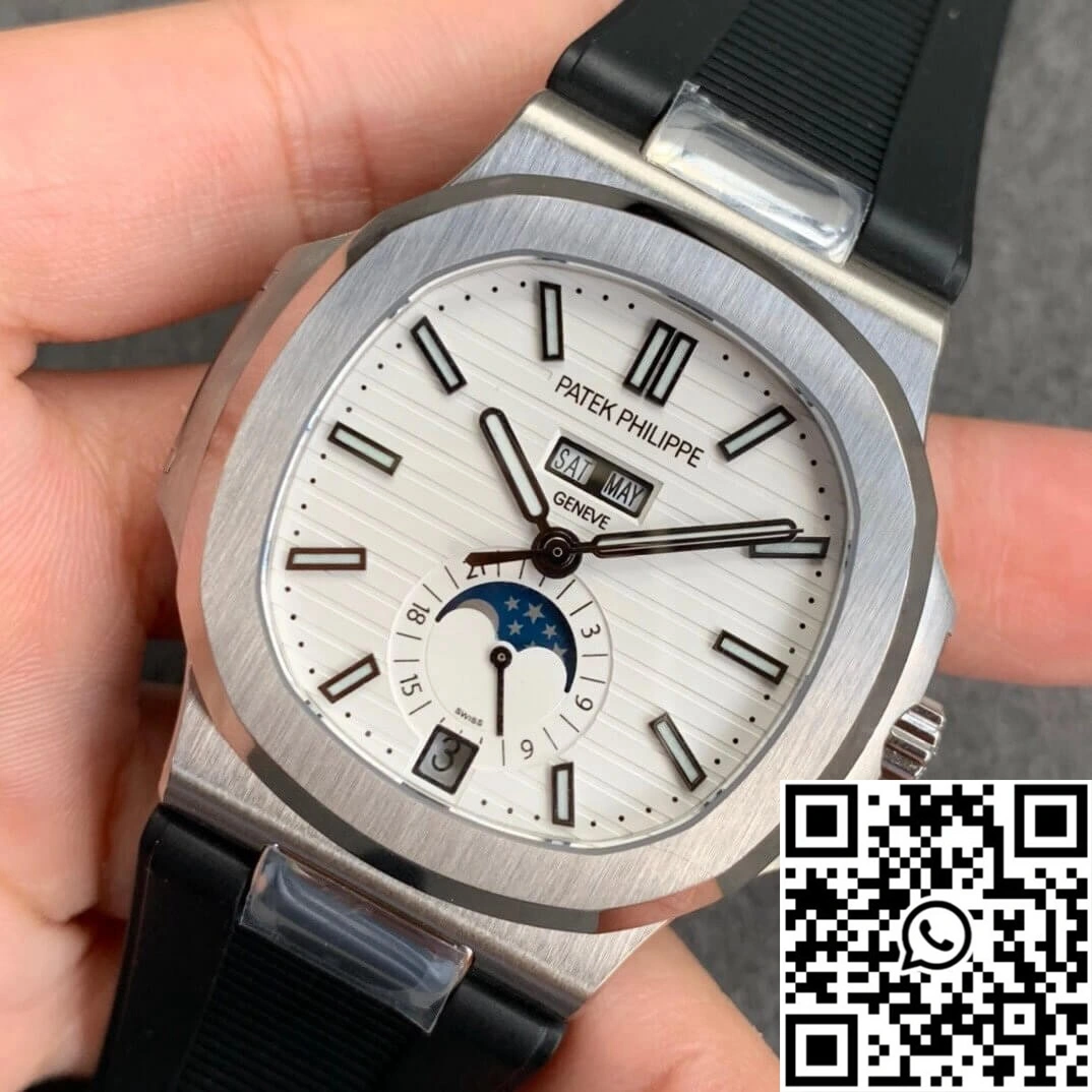 Patek Philippe Nautilus 5726 Moonphase GR Factory V2 White Dial