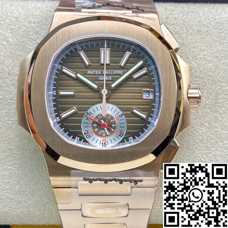 Patek Philippe Nautilus 5980-1R 3K Factory V2 Rose Gold