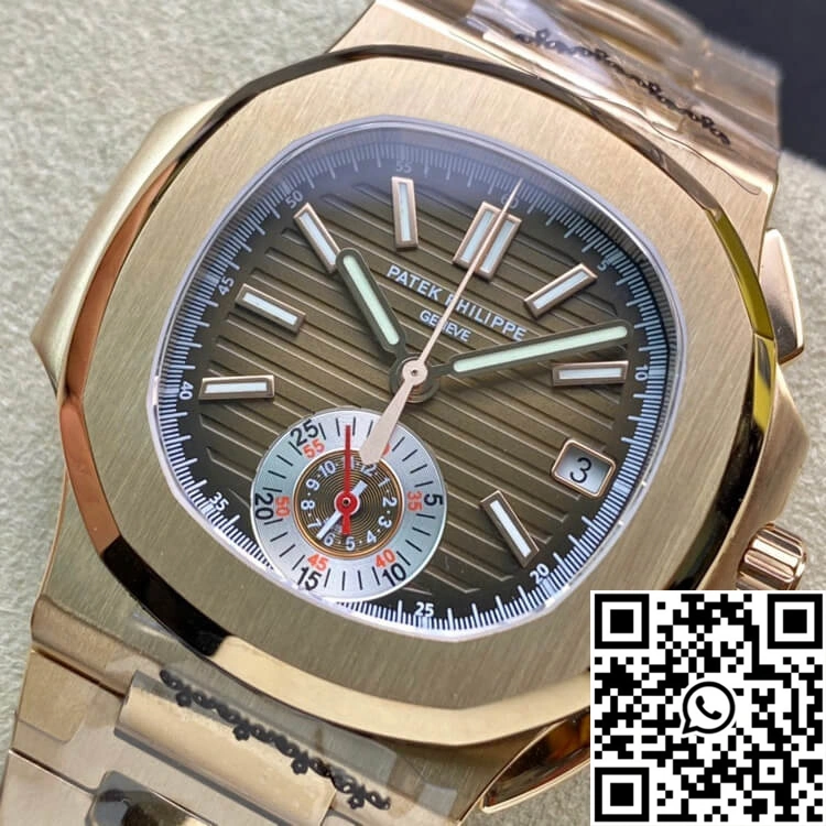 Patek Philippe Nautilus 5980-1R 3K Factory V2 Rose Gold