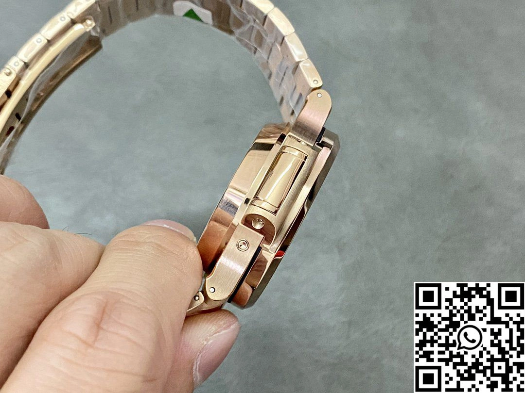 Patek Philippe Nautilus 5980 3K Factory Rose Gold Black Dial