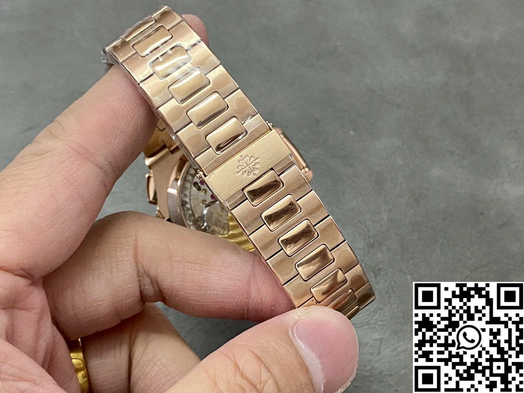 Patek Philippe Nautilus 5980 3K Factory Rose Gold Black Dial