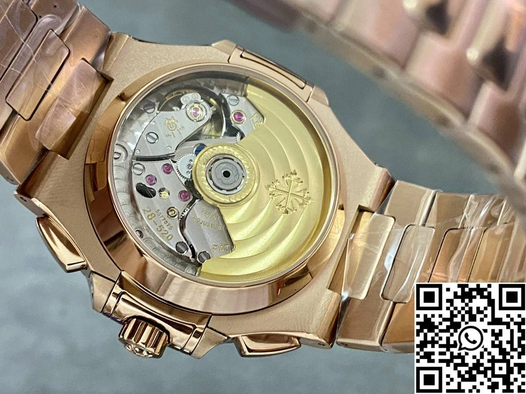 Patek Philippe Nautilus 5980 3K Factory Rose Gold Black Dial