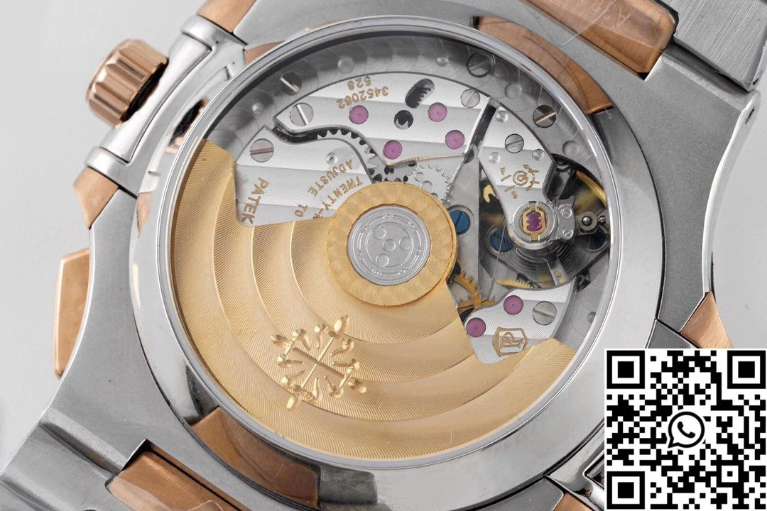 Patek Philippe Nautilus 5980 3K Factory Rose Gold Blue Dial