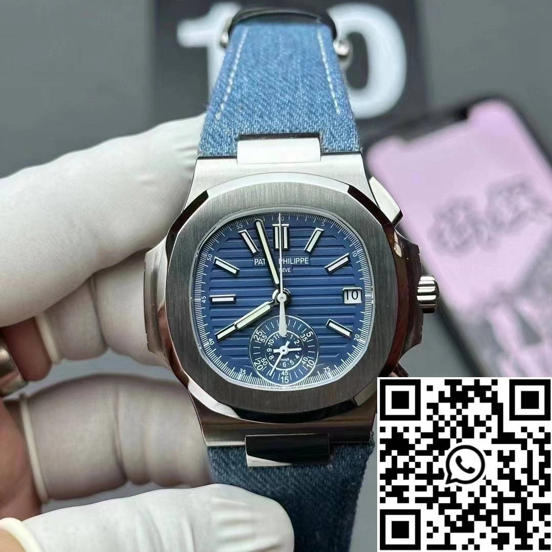 Patek Philippe Nautilus 5980 3K Factory Stainless Steel Blue Dial