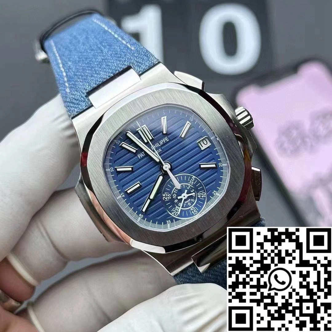 Patek Philippe Nautilus 5980 3K Factory Stainless Steel Blue Dial