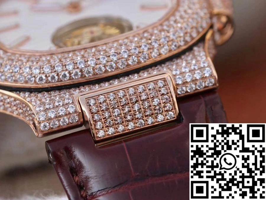 Patek Philippe Nautilus Jumbo 5711 Rose Gold Tourbillon 2018 R8 Factory White Dial