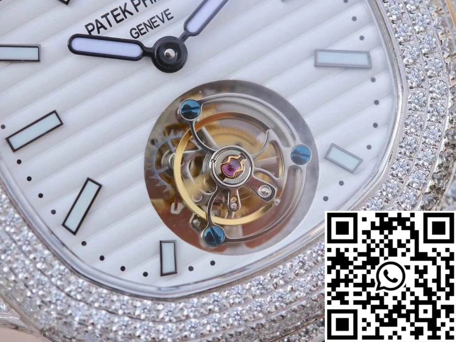 Patek Philippe Nautilus Jumbo 5711 Tourbillon 2018 R8 Factory White Dial