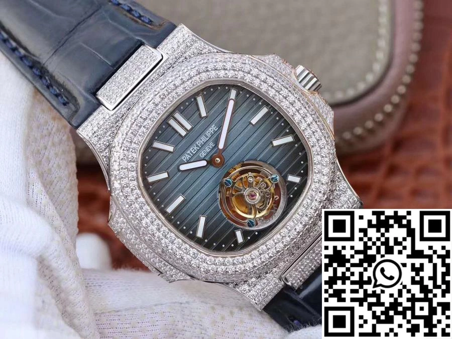 Patek Philippe Nautilus Jumbo 5711 Tourbillon Blue Dial R8 Factory