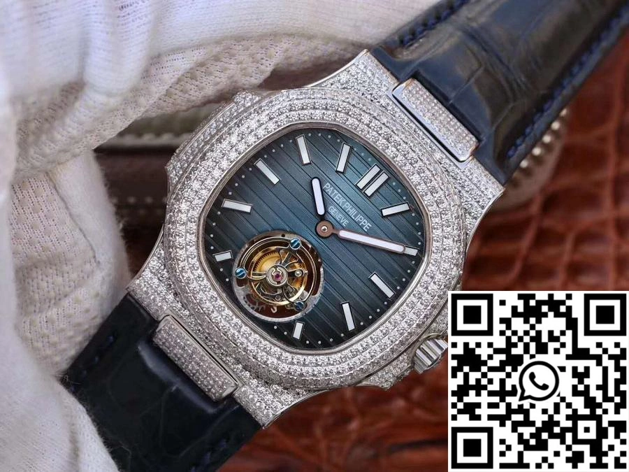 Patek Philippe Nautilus Jumbo 5711 Tourbillon Blue Dial R8 Factory