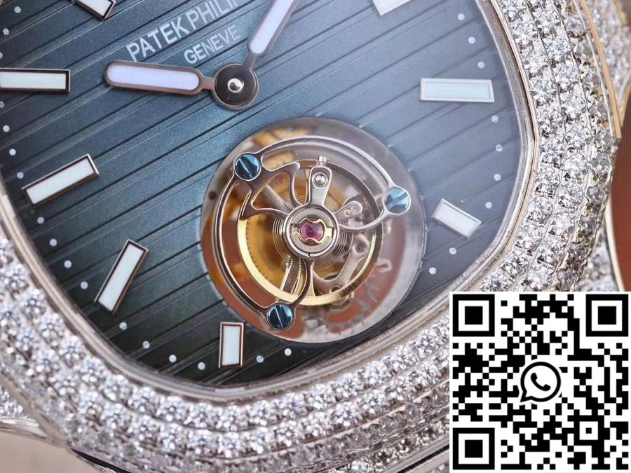 Patek Philippe Nautilus Jumbo 5711 Tourbillon Blue Dial R8 Factory