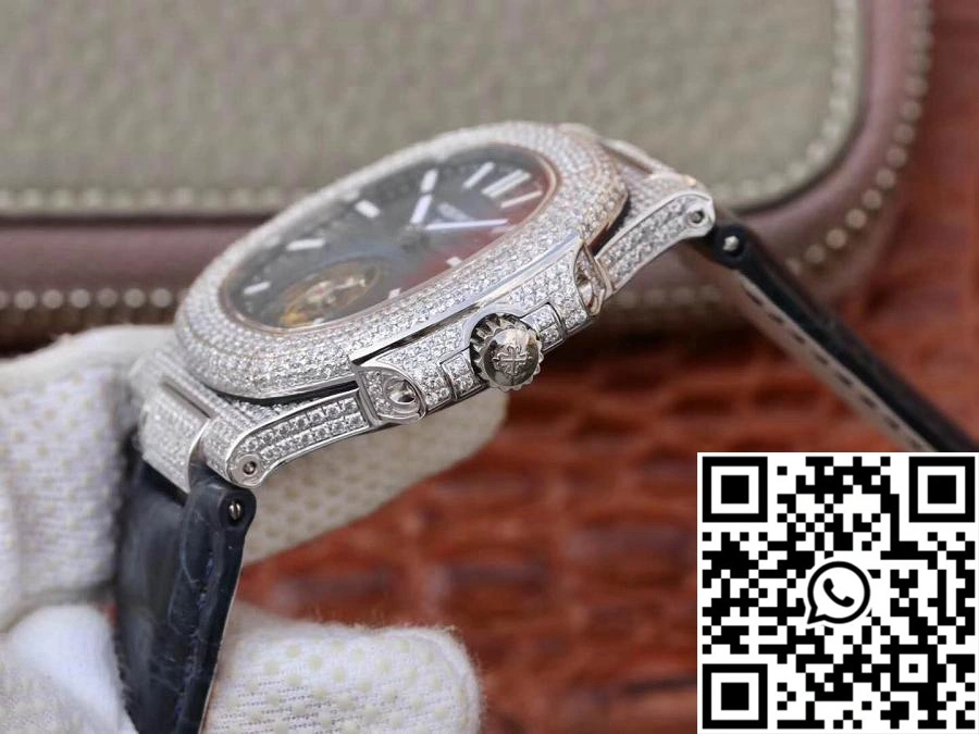 Patek Philippe Nautilus Jumbo 5711 Tourbillon Blue Dial R8 Factory