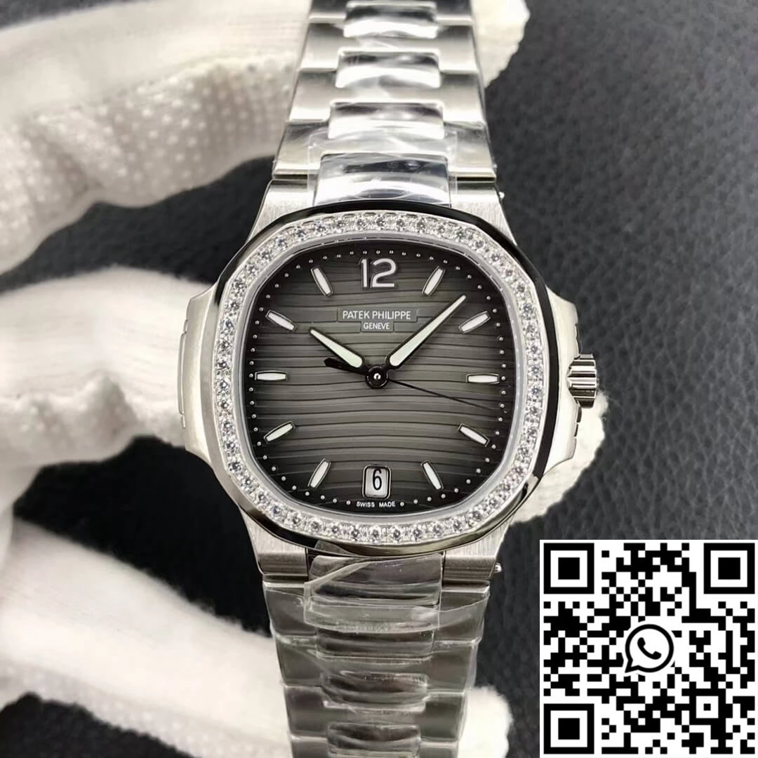 Patek Philippe Nautilus Ladies 7118-1200A-011 PF Factory Gray Black Gradient Dial