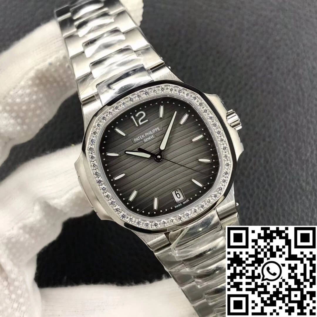 Patek Philippe Nautilus Ladies 7118-1200A-011 PF Factory Gray Black Gradient Dial