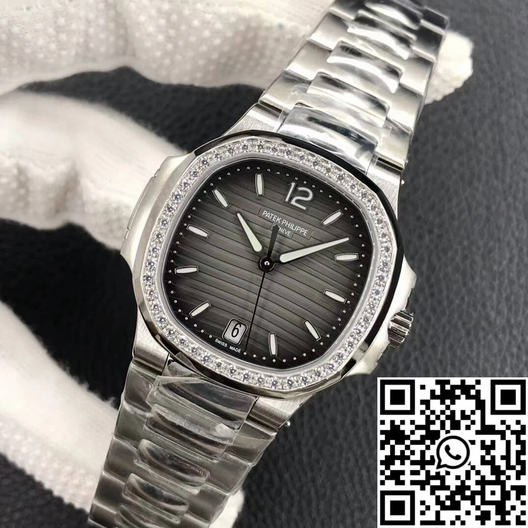Patek Philippe Nautilus Ladies 7118-1200A-011 PF Factory Gray Black Gradient Dial