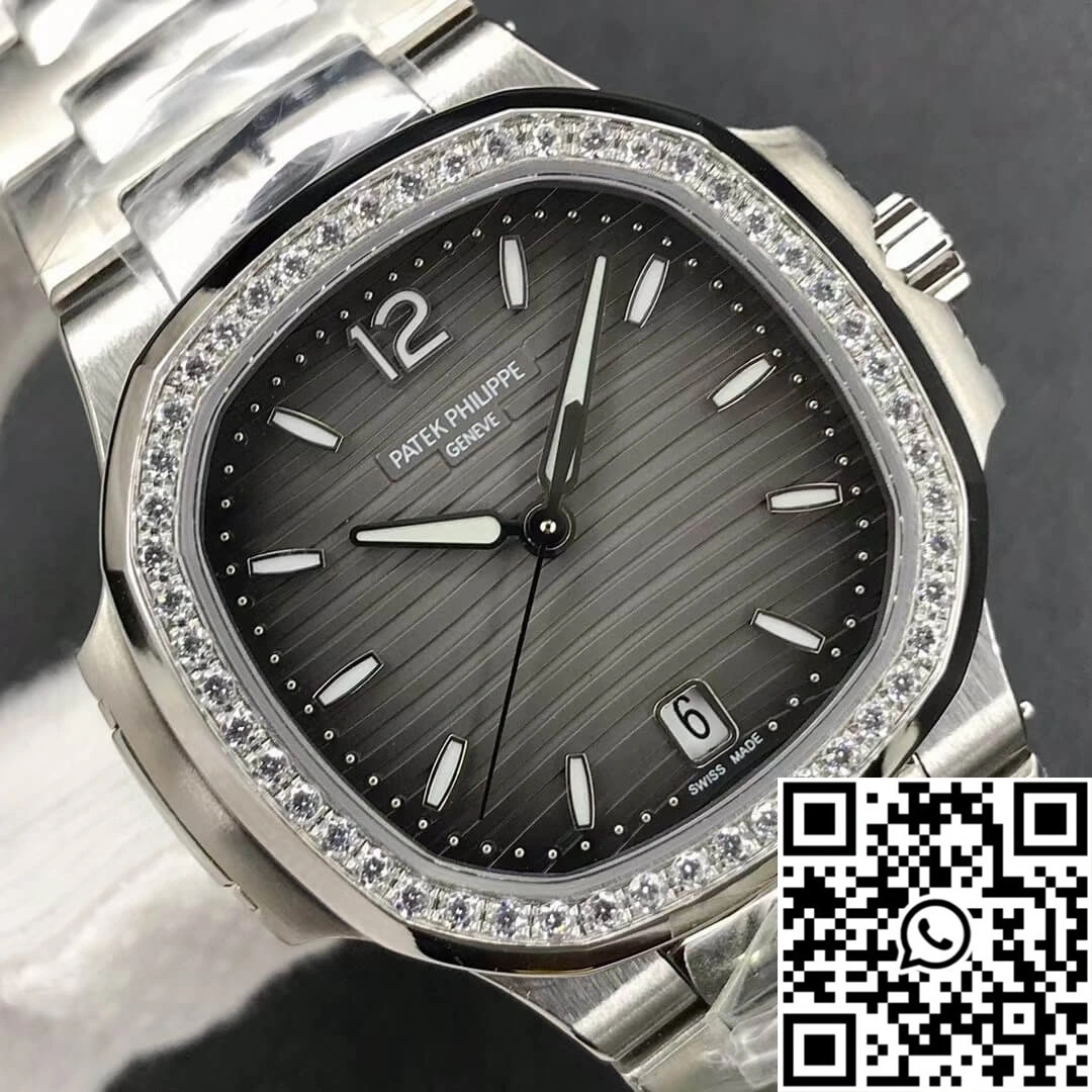 Patek Philippe Nautilus Ladies 7118-1200A-011 PF Factory Gray Black Gradient Dial