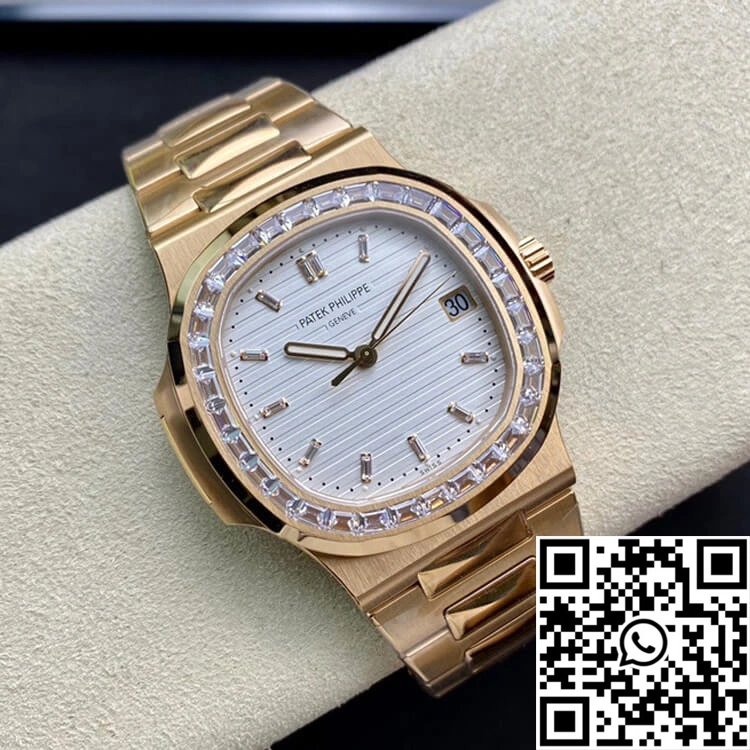 Patek Philippe Nautilus PPF Factory Rose Gold White Dial