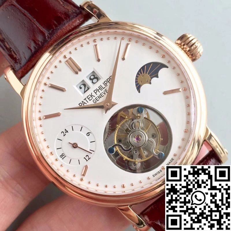 Patek Philippe Tourbillon Moonphase 24H Power Reserve White Dial