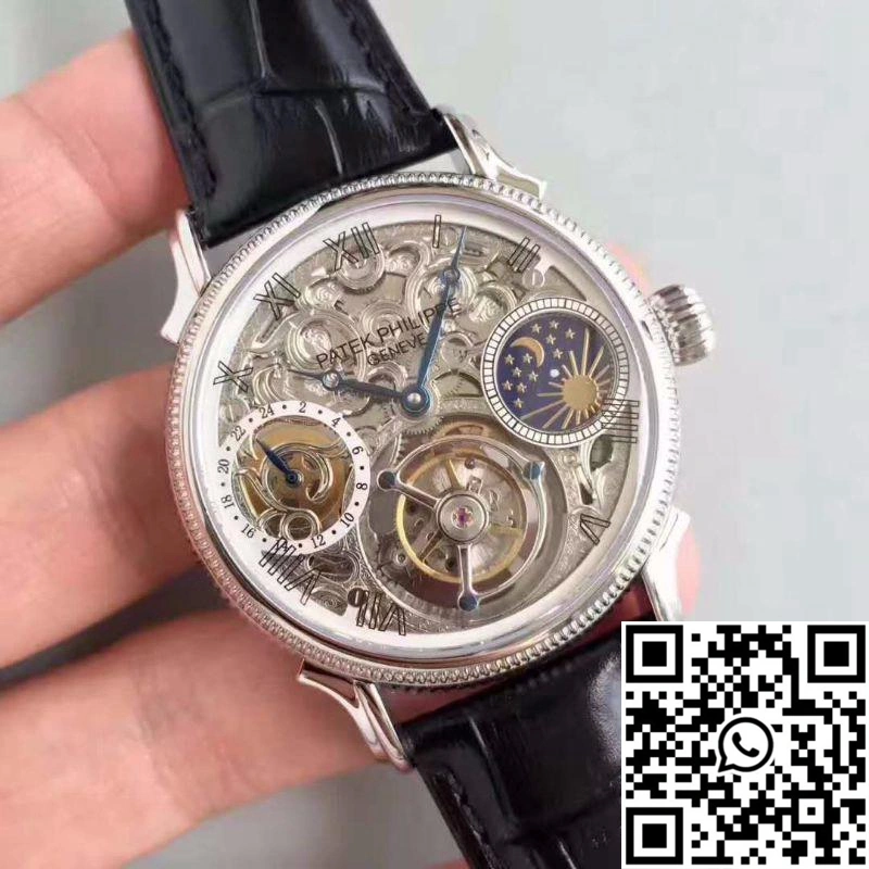Patek Philippe Tourbillon Moonphase Silver Dial