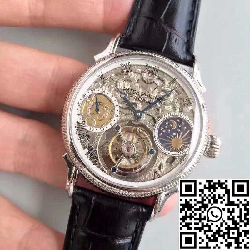 Patek Philippe Tourbillon Moonphase Silver Dial