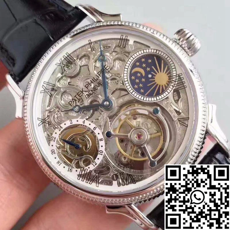 Patek Philippe Tourbillon Moonphase Silver Dial