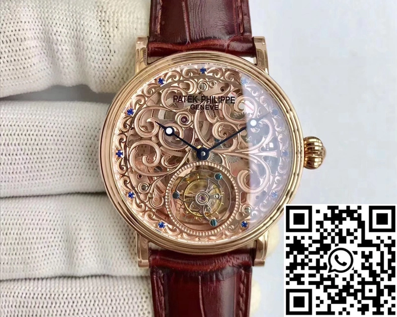 Patek Philippe Tourbillon Rose Gold Skeleton Dial
