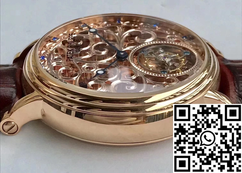 Patek Philippe Tourbillon Rose Gold Skeleton Dial