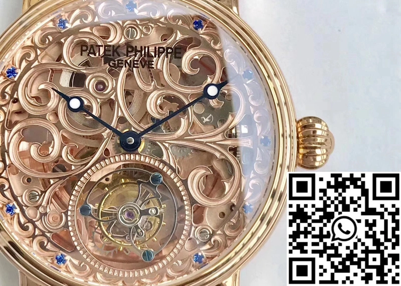 Patek Philippe Tourbillon Rose Gold Skeleton Dial