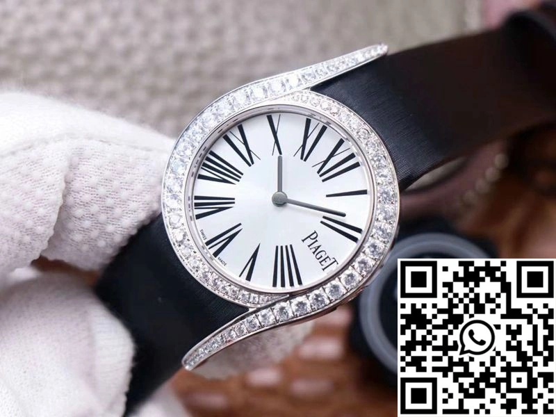 Piaget Limelight Gala Quartz Watch G0A42150 ZF Factory White Gold Diamond